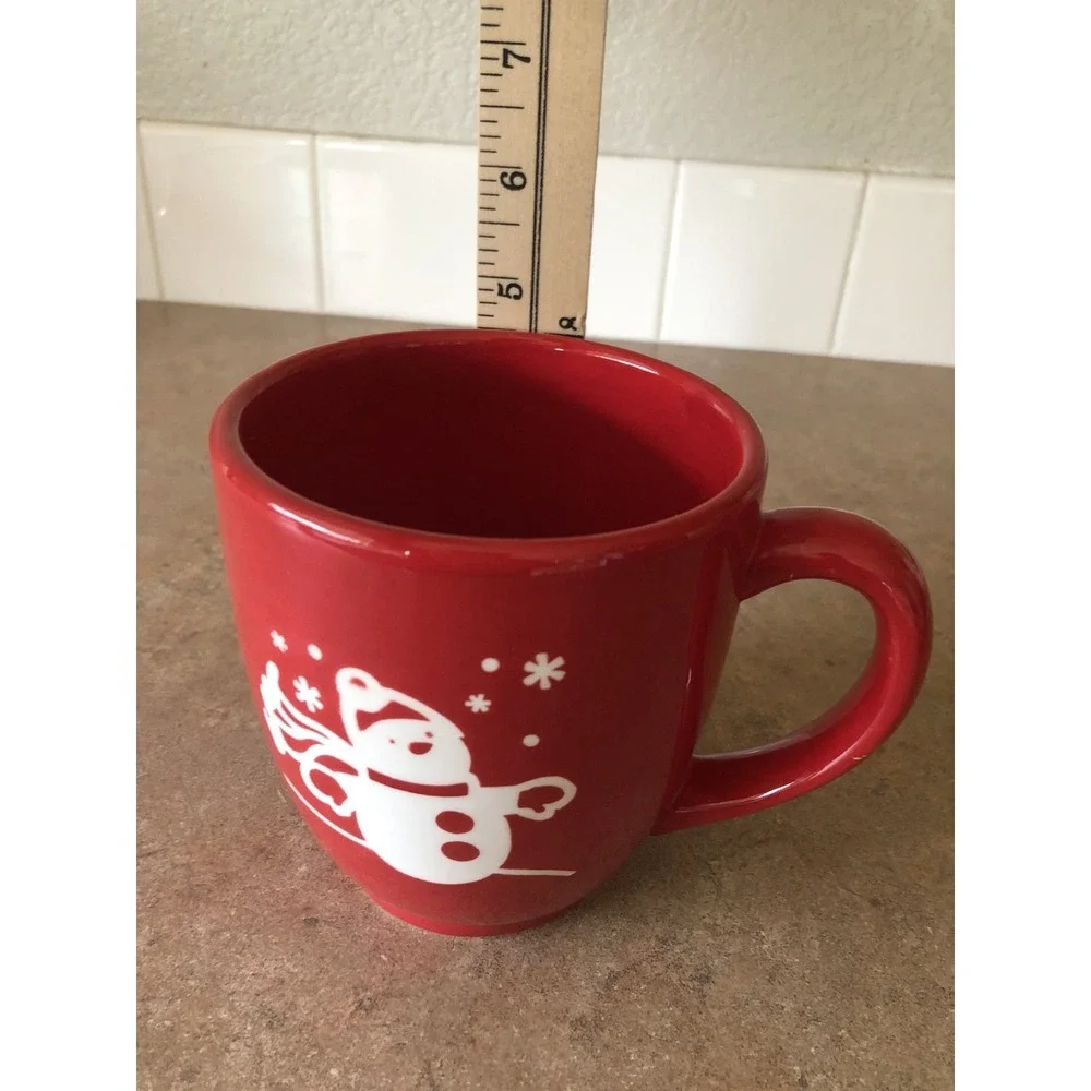 Target Red White Snowman‎ Coffee Cup Mug Tea Holiday Christmas